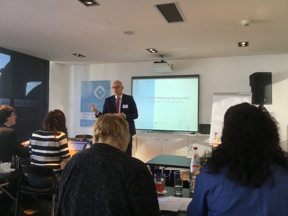 Director of CESSDA ERIC, Ron Dekker, welcomed the participants. (Photo: Veronika Heider)