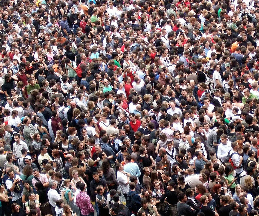 Bild einer Menschenmenge