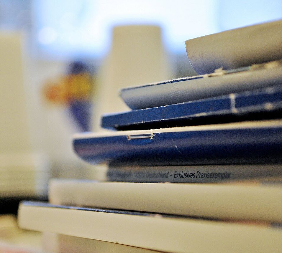 A pile of journals.